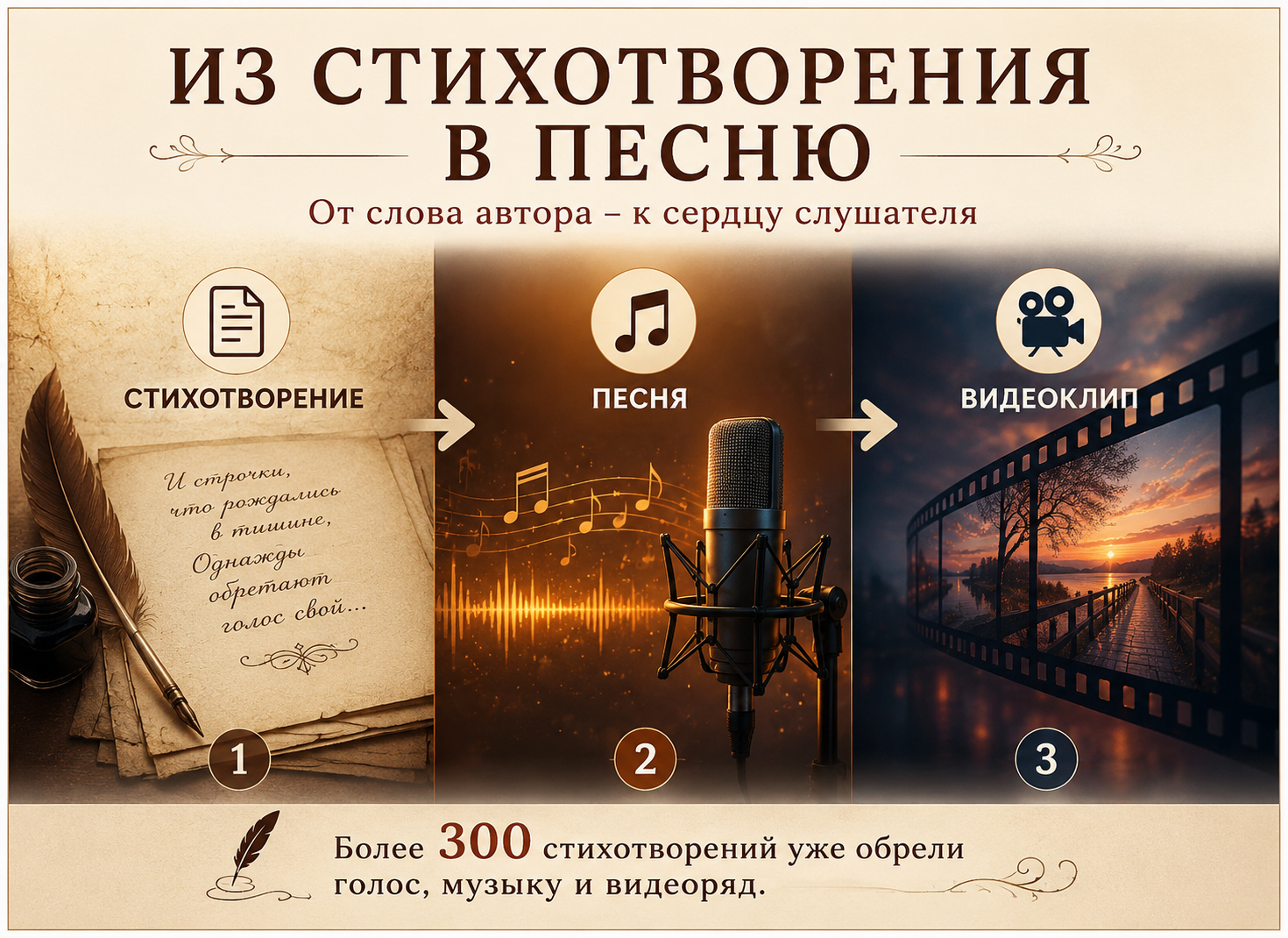 Создание песен и видеоклипов на стихи современных авторов